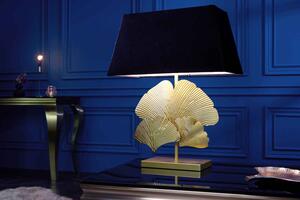 Dizajnová stolová lampa Rashid čierno-zlatá