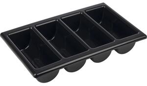 APS Príborník, GN 1/1, čierny, výška: 100 mm, dĺžka: 530 mm, šírka: 325 mm