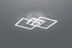 Stropné/nástenné LED osvetlenie Venida, titánová šedá, hranaté
