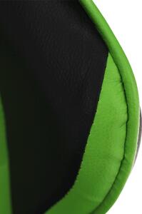 KONDELA Kancelárske/herné kreslo, zelená/čierna, JAMAR