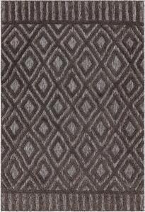 ASIATIC LONDON Alfresco Salta Charcoal Diamond - koberec ROZMER CM: 120 x 170