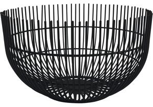 FINE 2 DINE Iris Drôtený košík, výška: 120 mm, ø: 210 mm, čierny