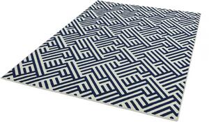 ASIATIC LONDON Alfresco Antibes Blue White Linear - koberec ROZMER CM: 120 x 170
