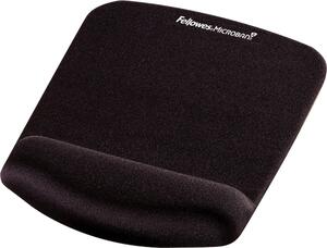 Podložka pod myš a zápästie Fellowes PlushTouch, čierna