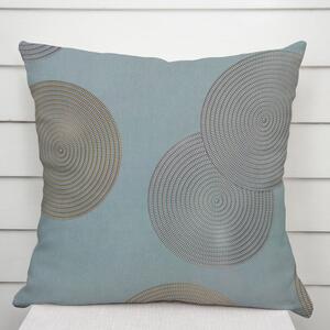 Biante Zamatová obliečka na vankúš Tamara TMR-058 Designové kruhy na modrosivom 30 x 50 cm