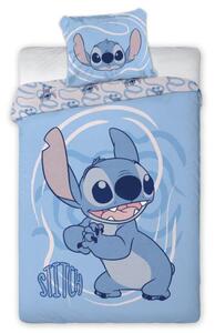 Obliečky Disney Lilo and Stitch modrý do postieľky 135x100cm+40x60cm Faro