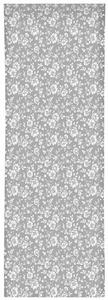 Panelový béžový záves so vzorom bielych kvetín Béžová