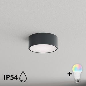 BRILAGI - LED RGBW kúpeľňové stropné svietidlo CLARE 1xE27/12W/230V pr. 20 cm antracit IP54