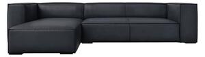 Tmavomodrá kožená rohová pohovka (ľavý roh) Madame – Windsor & Co Sofas