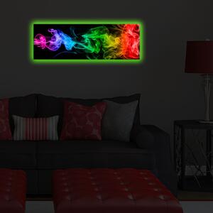 Wallity Obraz s LED osvetlením FAREBNÁ HMLA 67 30 x 90 cm