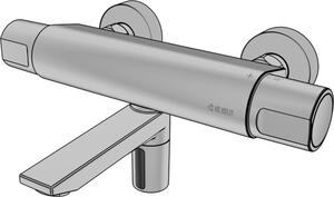 KE Kelit KET160 KETRON, nástenná umývadlová batéria, AP, 260 mm, 1 ks