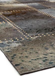 ASIATIC LONDON Xylo Grey Black Studs - koberec ROZMER CM: 120 x 170