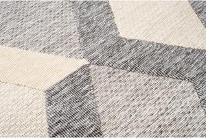 Kusový koberec 3D sivo krémový 140x200cm