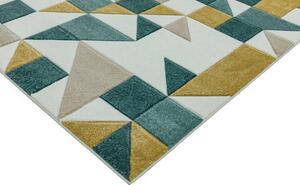 ASIATIC LONDON Sketch SK03 Shapes Green - koberec ROZMER CM: 160 x 230