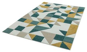 ASIATIC LONDON Sketch SK03 Shapes Green - koberec ROZMER CM: 120 x 170