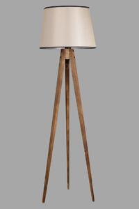 Opviq Stojacia lampa Lambader 160 cm hnedá/béžová