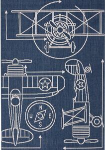 Franc Koberec Aeroplane blue 120x170cm