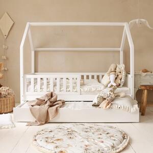 Domčeková posteľ Bianco Plus s prístelkou - 90 x 190 cm - biela