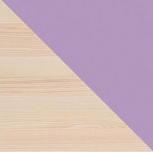 Jednodverová šatníková skriňa Lorento 2 - jaseň coimbra / fialová