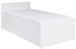 Moderná jednolôžková posteľ Cosmo C08 80 cm - biela