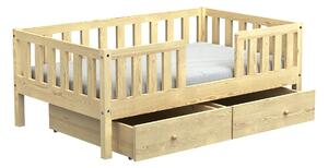 Masívna detská posteľ Lilly 4 - 80 x 160 cm - prírodná borovica