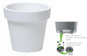 Prosperplast Kvetináč Lofly biely, variant 19,6 cm