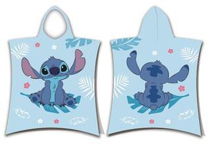 Jerry Fabrics Detské pončo-osuška - Lilo a Stitch - modrá