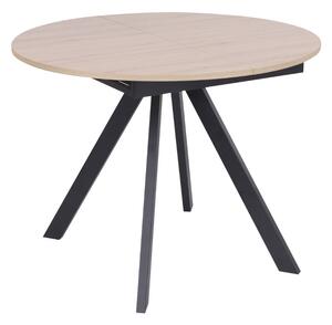 Rozkladací jedálenský stôl Tavo 100–140 × 100 cm, prírodný dub