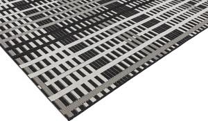 ASIATIC LONDON Alfresco Patio Black Grid - koberec ROZMER CM: 120 x 170