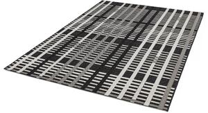 ASIATIC LONDON Alfresco Patio Black Grid - koberec ROZMER CM: 120 x 170