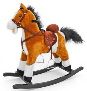 Hojdací koník Mustang svetlohnedý