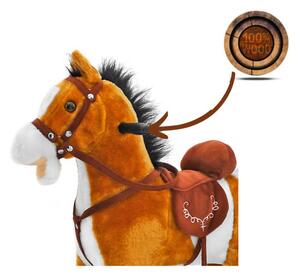 Hojdací koník Mustang svetlohnedý