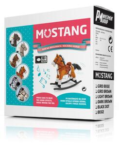 Hojdací koník Mustang svetlohnedý
