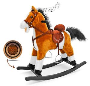 Hojdací koník Mustang svetlohnedý
