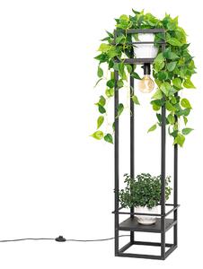 Inteligentná priemyselná stojaca lampa čierna vrátane Wifi G95 - Cage Rack