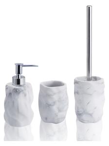Biela mramorová súprava doplnkov do kúpeľne Marble – Tomasucci