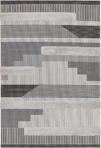 ASIATIC LONDON Alfresco Monty Black Grey Geometric - koberec ROZMER CM: 120 x 170