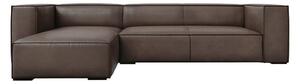 Hnedá kožená rohová pohovka (ľavý roh) Madame - Windsor & Co Sofas