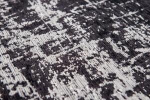 LOUIS DE POORTERE Mad Men Griff 8655 White On Black - koberec ROZMER CM: 140 x 200