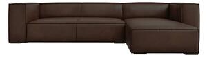 Tmavohnedá kožená rohová pohovka (pravý roh) Madame - Windsor & Co Sofas