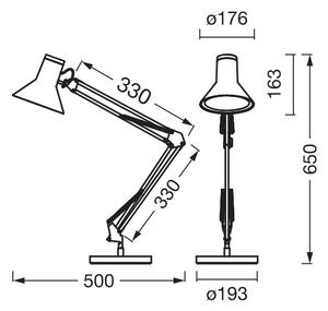 Osram - LED stmievateľná stolová lampa OFFICE LINE LED/9W/230V 3000K čierna