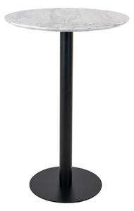 Okrúhly barový stôl s doskou v dekore mramoru ø 70 cm Bolzano – House Nordic