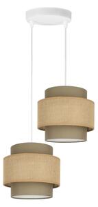 Brilagi - Luster na lanku RESNA 2xE27/60W/230V pr. 30 cm hnedá/béžová