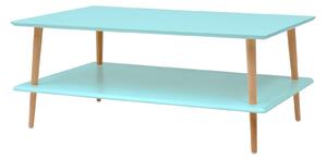 RAGABA Koro konferenčný stôl s nízkou policou FARBA: svetlotyrkysová