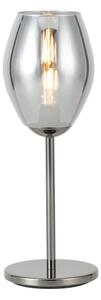 Eglo 39568 - Stolná lampa ESTANYS 1xE27/60W/230V čierna/dymová