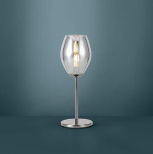 Eglo 39568 - Stolná lampa ESTANYS 1xE27/60W/230V čierna/dymová