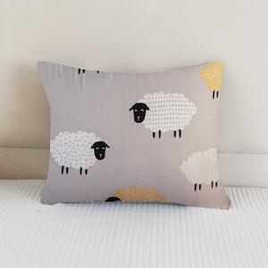 Dekoračný povlak na vankúš SHEEP DREAM 40x50 cm sivý