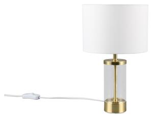 Stolová lampa v zlatej farbe s textilným tienidlom (výška 33,5 cm) Grazia – Trio
