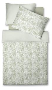 OBOJSTRANNÁ POSTEĽNÁ BIELIZEŇ, makosatén, zelená, biela, 140/200 cm Fleuresse - Obliečky & plachty