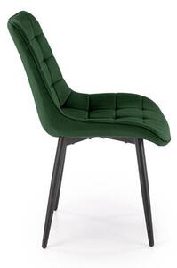 Halmar K580 jedálenská stolička, látka VELVET 57 tm.zelená